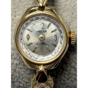 Tarleton Ladies Manual Wind Vintage Cocktail Working‎ Watch 17MM 5.75" 17 Jewels